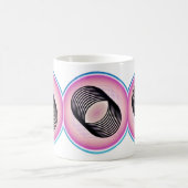 マグスタイリッシュカスタマイズ可能なセラミックコフェカップ モーフィングマグカップ (中央)