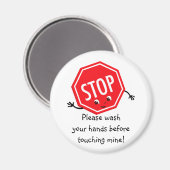 マグストップンを洗って下さい マグネット (正面/裏面)