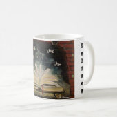 マグストップ信じを使わない コーヒーマグカップ (正面右)