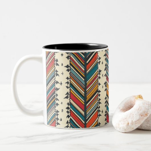 マグストライプグ ツートーンマグカップ (ドーナツ)