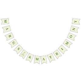 マグス アンド マトモニー グリーン ストライプ バンティングフラッグ