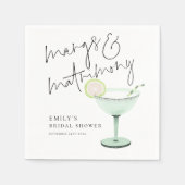 マグス アンド マトモニー マリグリタ ブライダル シャワー スタンダードカクテルナプキン (正面)