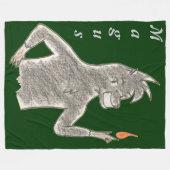 マグス（名前あり） フリースブランケット (正面(横))