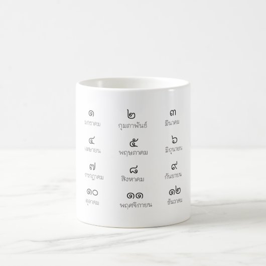 マグタイ月の コーヒーマグカップ (中央)