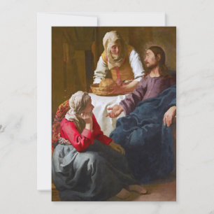 『マグダラのマリアとマルタの家のキリスト』(マグダラのマリアとマルタの家のキリスト、Vermeer 招待状