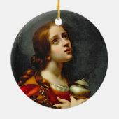 マグダラのマリア1660-70年(キャンバスの油) セラミックオーナメント (裏面)