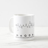 マグダリナペプチド名mug コーヒーマグカップ (正面左)