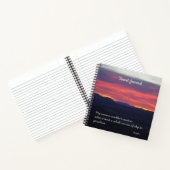 マグダレナ、ニューメキシコの夕日 – 旅行 ノートブック (内部)