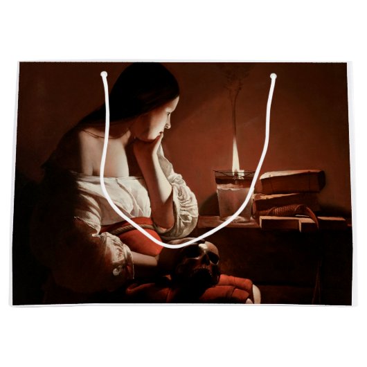 マグダレネと喫煙火炎ラツアー ラージペーパーバッグ (正面)