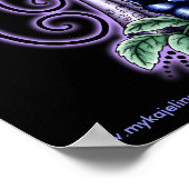 "マグダレネ"ゴシック様式のブルーバラ妖精ポスター ポスター (角)