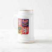 マグチェコスロバキア共和国の紋章付き外衣 ビールジョッキ (正面左)