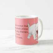 マグチョコレートワインおよび猫の紛れもない事実 コーヒーマグカップ (正面右)