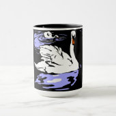 マグッビクトリアングの上の白鳥の木 マグカップ (中央)