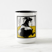 マグッビクトリアングの木の切りヤギ マグカップ (中央)