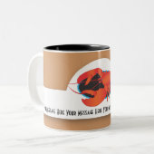 マグテンプレートロブスター ツートーンマグカップ (正面左)