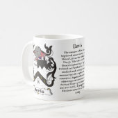 マグデービス家族の紋章付き外衣 コーヒーマグカップ (正面左)