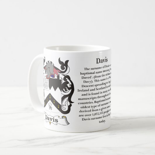 マグデービス家族の紋章付き外衣 コーヒーマグカップ (正面左)