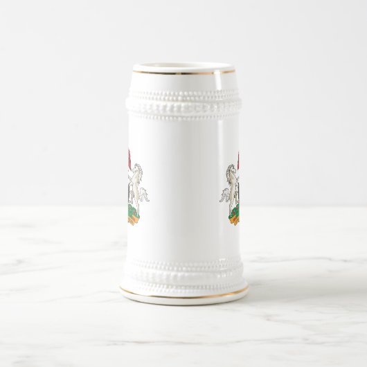 マグナイジェリアの紋章付き外衣 ビールジョッキ (中央)