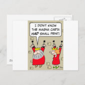 マグナカルタ小プリントキングチェーン ポストカード (正面/裏面)