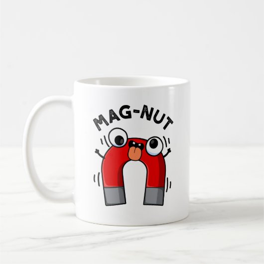 マグナット面白いマグネット駄洒落 コーヒーマグカップ (左)