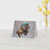 マグナム・アンド・ベッシー・ノート・カード カード (黄色い花)