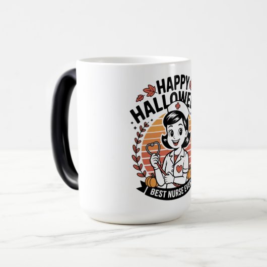 マグナースハロウィーンおもしろい-不気味シフト魔法 モーフィングマグカップ (正面左)