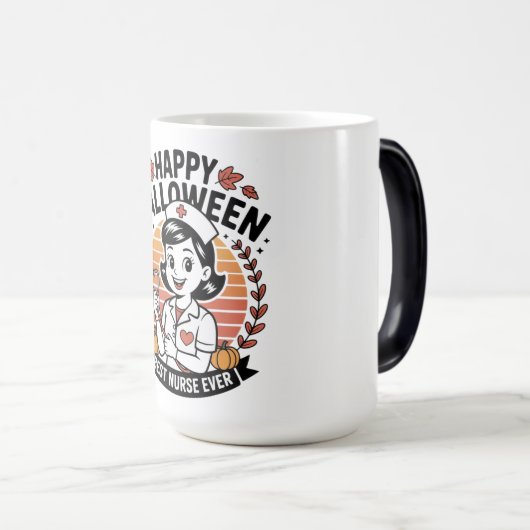 マグナースハロウィーンおもしろい-不気味シフト魔法 モーフィングマグカップ (正面右)