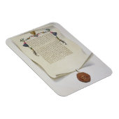 マグナ・カルタのファクシミリ版、最初の出版物 マグネット (右側)