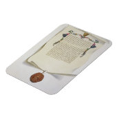 マグナ・カルタのファクシミリ版、最初の出版物 マグネット (左側)