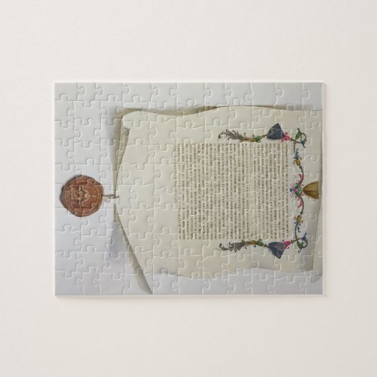 マグナCartaの最初publisの版を摸写して下さい ジグソーパズル (横)