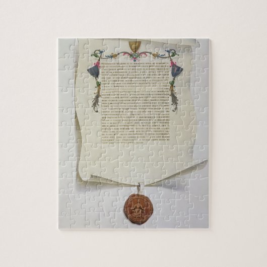 マグナCartaの最初publisの版を摸写して下さい ジグソーパズル (縦)