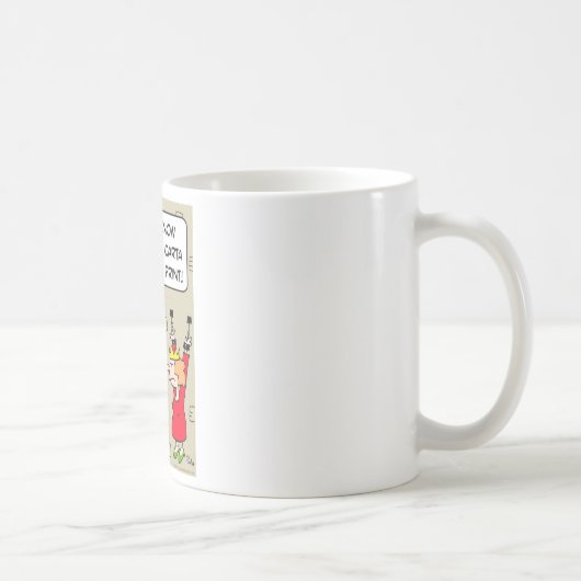マグナcartaの細字印刷王の鎖 コーヒーマグカップ (右)