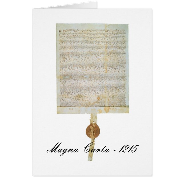 マグナCarta Libertatum - 1215年 (正面)