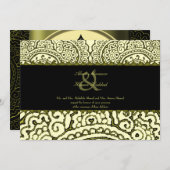 マグニカルメンディマンダラス(金ゴールド結婚効果) 招待状 (正面/裏面)