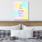 マグニフィセントパステルレインボー結婚ズ キャンバスプリント (インサイチュ (寝室))