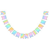 マグニフィセントパステルレインボー結婚ズ バンティングフラッグ (全)