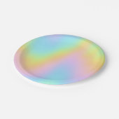 マグニフィセントパステルレインボー結婚ズ ペーパープレート (アングル)