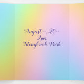 マグニフィセントパステルレインボー結婚ズ 三つ折り招待状 (内部中)