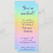 マグニフィセントパステルレインボー結婚ズ 招待状 (正面/裏面)