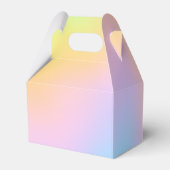 マグニフィセントパステルレインボー結婚式の引き出物ボックス フェイバーボックス (裏面サイド)