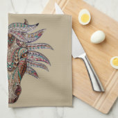 マグニフィセントホース キッチンタオル (四つ折り)