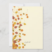 マグニフィセント秋フォト招待状 招待状 (裏面)