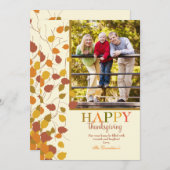 マグニフィセント秋フォト招待状 招待状 (正面/裏面)