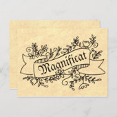 マグニフィックヴァージンメアリー賛美歌 ポストカード (正面/裏面)