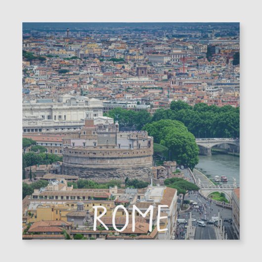 マグネの上からローマの歴史都市の中心部のビュー (正面)