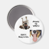 マグネットを舐める、または舐めない食洗機 マグネット (正面/裏面)