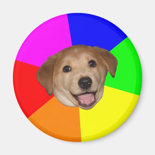 マグネットアドバイスドッグミーム マグネット (正面)