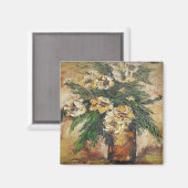 マグネットアン絵を描ヘイズの黄色い花瓶の花 マグネット (正面/裏面)