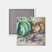 マグネットアン絵画ヘイズの貝殻 マグネット (正面/裏面)