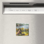マグネットアン絵画ヘイズシャレーオンザレイク マグネット (インサイチュ (食洗機))